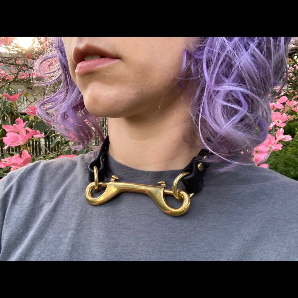Custom leather collar